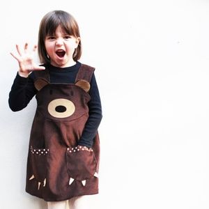 WildThingsDresses Brown Bear Girls Dress